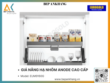 GIÁ NÂNG HẠ NHÔM ANODE CAO CẤP EUROGOLD EUM9160G  - 600mm